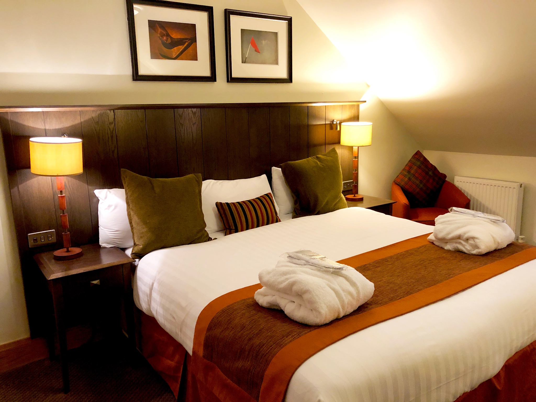 View of a bedroom at The Loans Inn