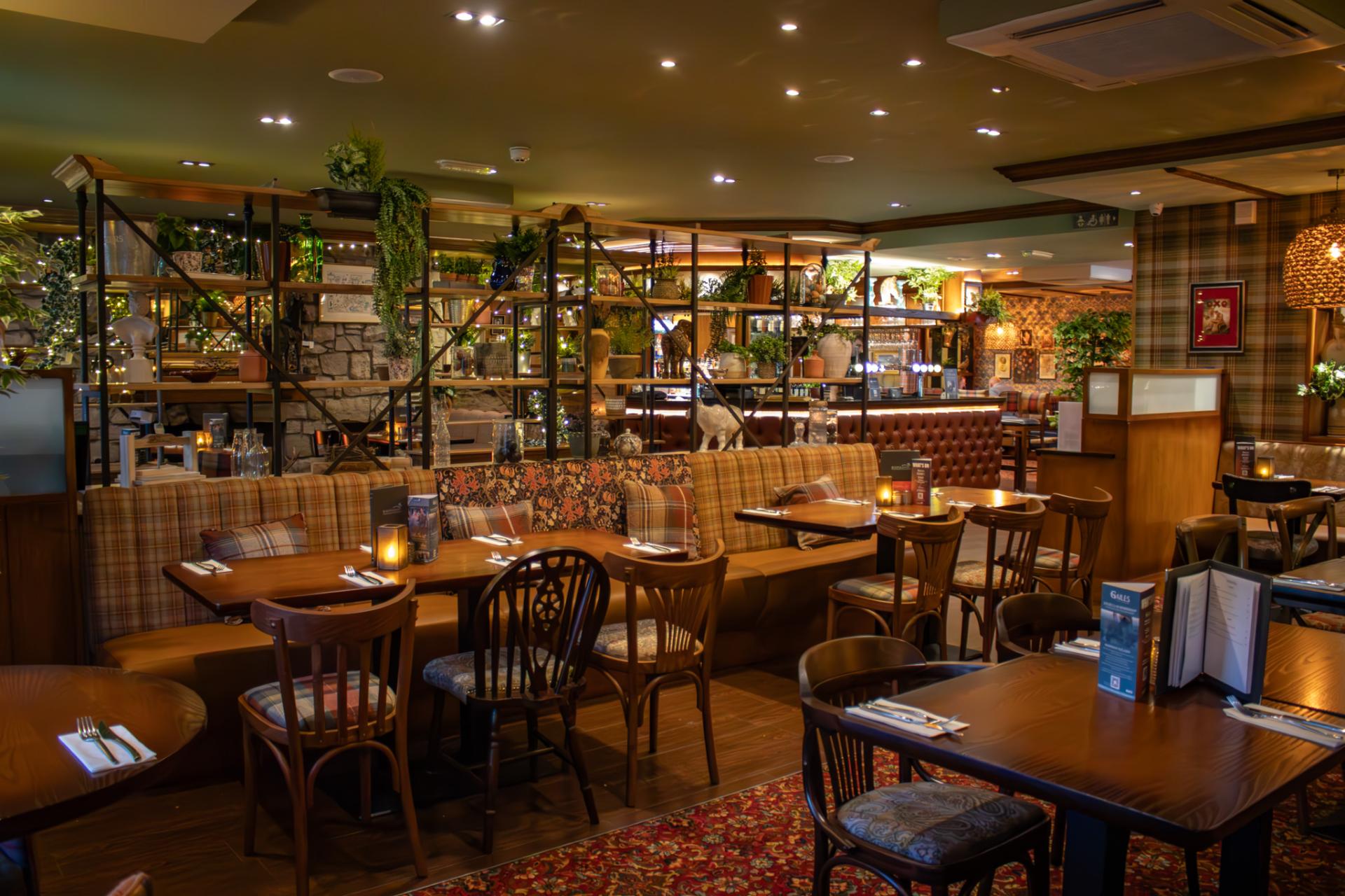 A general view of the restaurant at The Loans Inn