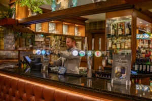 The bar at The Loans Inn, Ayrshire